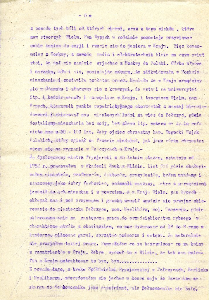 KKE 5874-6.jpg - Dok. Zażalenie Antoniego Graszko do Biura Skarg i Zażaleń przy Radzie Państwa w Warszawie w sprawie zmiany miejsca zamieszkania (na Gdańsk), Pełczyce, 1959 r.